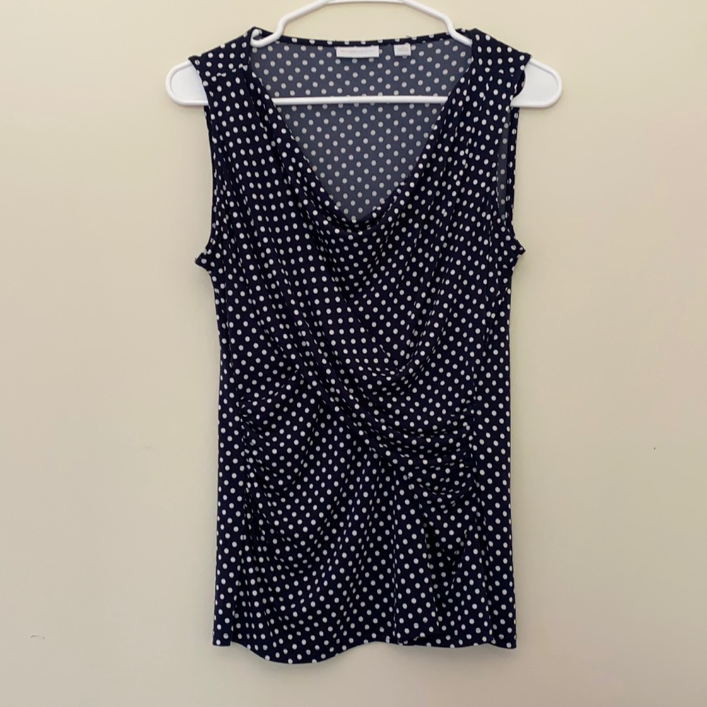 NY & Co Polka-Dot Blouse